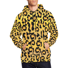 Load image into Gallery viewer, Men&#39;s All Over Print Hoodie (USA Size) (Model H13) - Leopard Camouflage
