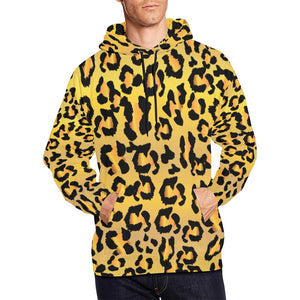 Men's All Over Print Hoodie (USA Size) (Model H13) - Leopard Camouflage