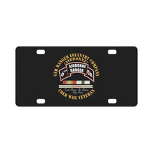 Load image into Gallery viewer, 6th Ranger Infantry Company - Airborne - Cold War SVC Ribbons X 300 Classic License Plate
