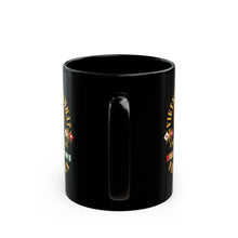 Load image into Gallery viewer, Black Mug 15oz - Vietnam Veteran - 1st Signal Brigade - Combat Veteran with Vietnam Service Ribbons - Spec
