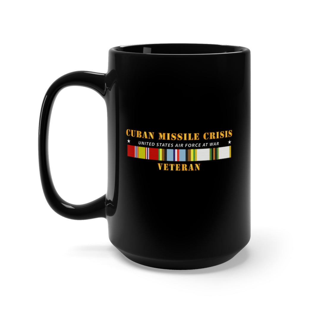 Black Mug 15oz - USAF - Cuban Missile Crisis w AFEM Cold Svc