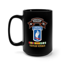 Load image into Gallery viewer, Black Mug 15oz - SOF - N Company Scroll - 173rd Airborne Bde - Vietnam Veteran w VN SVC X 300
