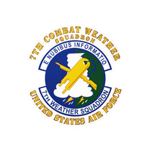 Load image into Gallery viewer, Kiss-Cut Vinyl Decals - USAF - 7th Combat Weather Squadron
