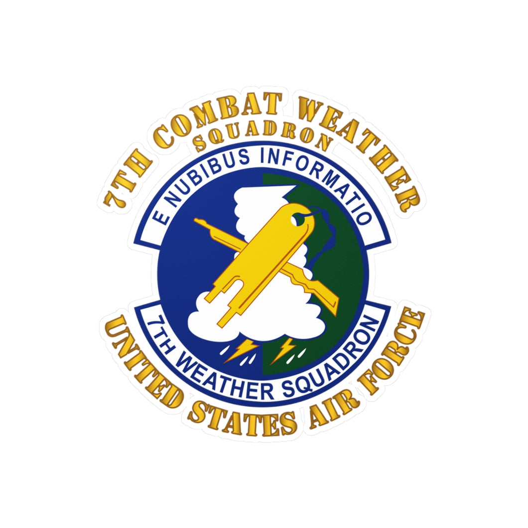 Kiss-Cut Vinyl Decals - USAF - 7th Combat Weather Squadron