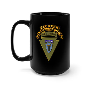 Black Mug 15oz - 36th Airborne Division - Recondo