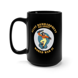 Black Mug 15oz - AAC - 451st Bombardment Squadron - WWII X 300