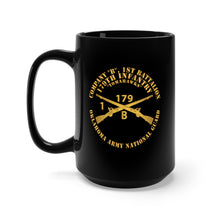 Load image into Gallery viewer, Black Mug 15oz - Company B, 1st Bn, 179th Infantry - OKARNG - Inf Branch X 300
