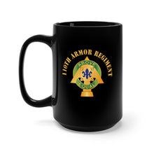 Load image into Gallery viewer, Black Mug 15oz - 1st Bn, 110th Armor Regiment - Above Equal w Txt
