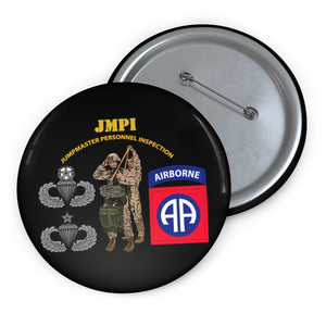 Custom Pin Buttons - JMPI - 82nd Airborne Div V1