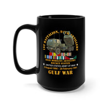 Load image into Gallery viewer, Black Mug 15oz - Army - Gulf War Vet w 1st Bn 94th Artillery
