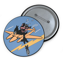 Load image into Gallery viewer, Custom Pin Buttons - USAAF - 430th Fighter Squadron wo Txt
