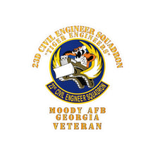 Load image into Gallery viewer, Kiss-Cut Vinyl Decals - USAF - 23d Civil Engineer Squadron - Tiger Engineers - Moody AFB, GA
