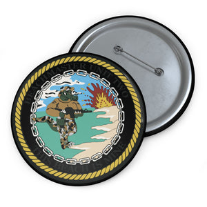 Custom Pin Buttons - Navy - Beachmaster Unit Two (BMU-2) wo Txt X 300