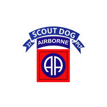 Load image into Gallery viewer, Kiss-Cut Vinyl Decals - Army - 37th Scout Dog Platoon - 82nd Airborne Div
