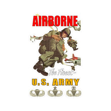 Load image into Gallery viewer, Kiss-Cut Vinyl Decals - Army - Airborne Poster wi Backgrnd w BadgesV1
