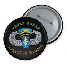 Load image into Gallery viewer, Custom Pin Buttons - SOF - Airborne Ranger - Green Beret X 300
