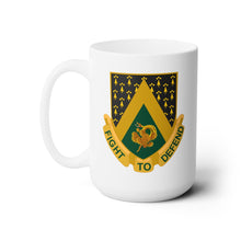 Load image into Gallery viewer, White Ceramic Mug 15oz - Army  - 240th Cavalry Regiment DUI wo Txt X 300
