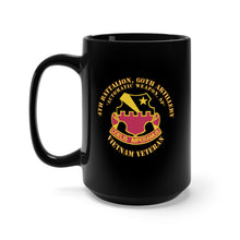 Load image into Gallery viewer, Black Mug 15oz - 4th Battalion, 60th Artillery (Automatic Weapon, Self-Propelled) wo VN SVC X 300
