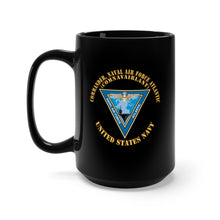 Load image into Gallery viewer, Black Mug 15oz - Navy - Commander, Naval Air Force Atlantic - COMNAVAIRLANT X 300
