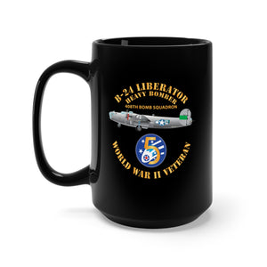 Black Mug (11oz, 15oz) -AAC - 22BG - 408th BS - B-24 - 5th AF