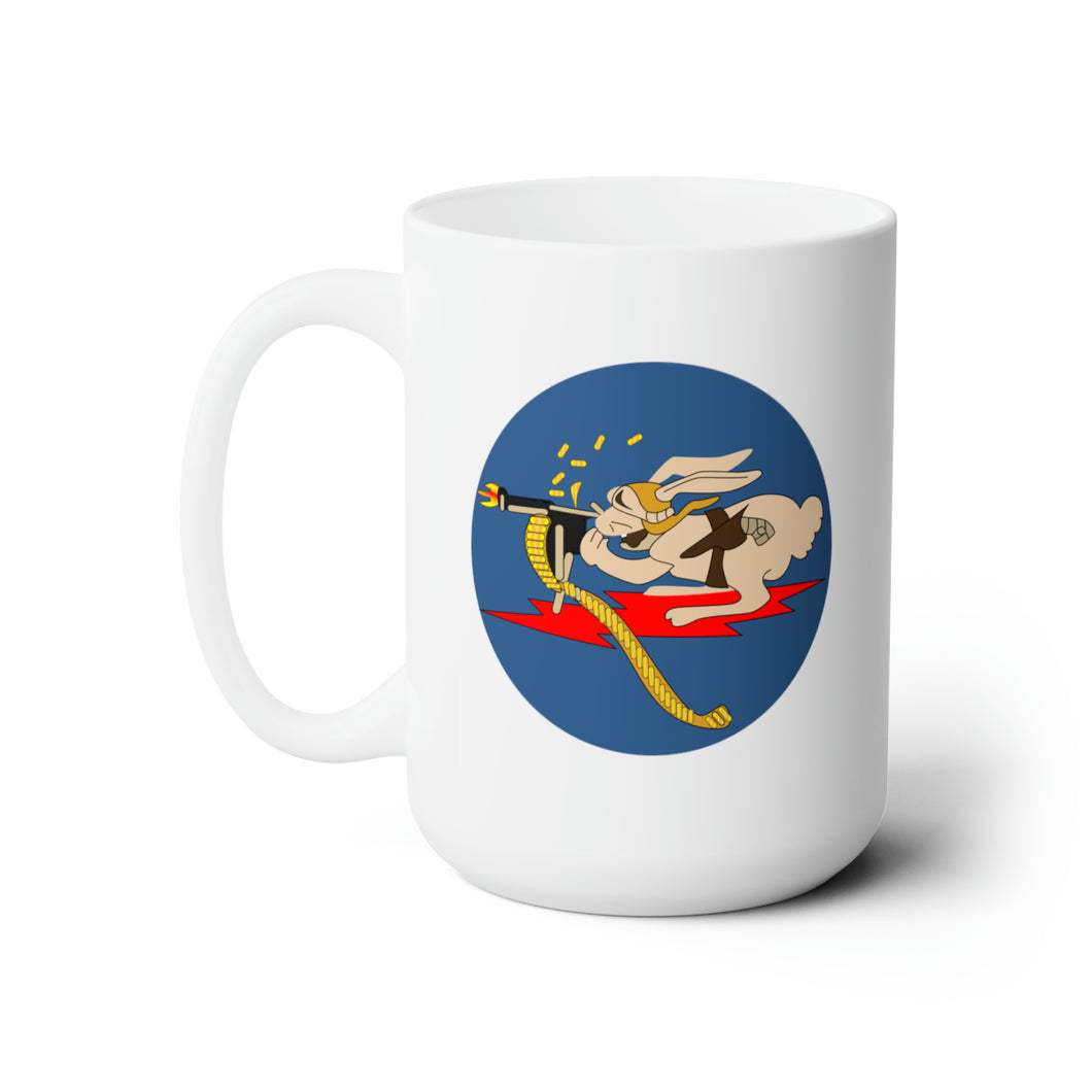 White Ceramic Mug 15oz - AAC - 376th Fighter Squadron wo Txt