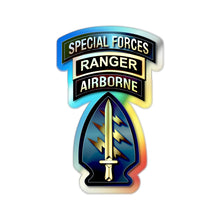 Load image into Gallery viewer, Holographic Die-cut Stickers - SOF - Special Forces - Ranger -SSI V1
