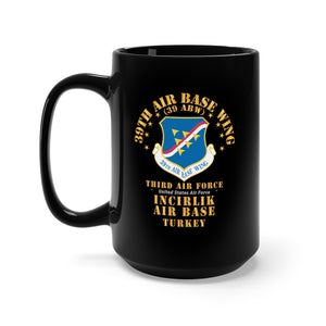 Black Mug 15oz - USAF - 39th Air Base Wing - Incirlik AB X 300