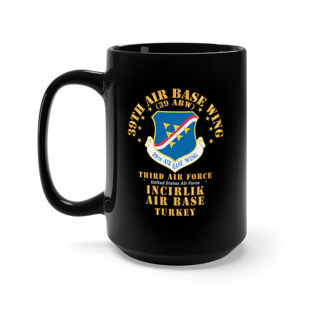 Black Mug 15oz - USAF - 39th Air Base Wing - Incirlik AB X 300