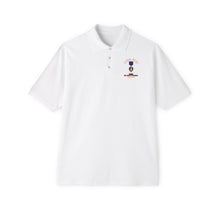 Load image into Gallery viewer, Men&#39;s Piqué Polo - Purple Heart - WIA w IRAQ SVC w Purple Heart Ribbon
