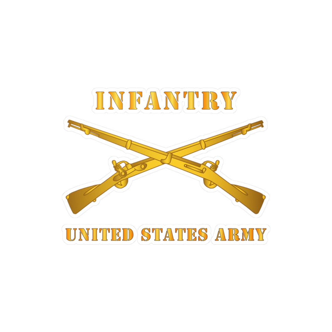 Kiss-Cut Vinyl Decals - Army - Infantry - Branch - US Amry X 300