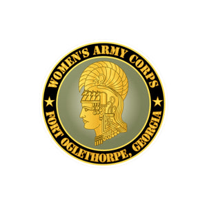 Kiss-Cut Vinyl Decals - Army - Women's Army Corps - Fort Oglethorpe, Georgia