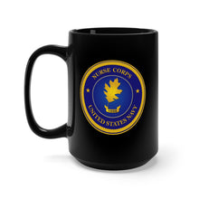 Load image into Gallery viewer, Black Mug 15oz - Navy - Nurse Corps X 300
