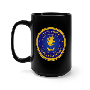 Black Mug 15oz - Navy - Nurse Corps X 300