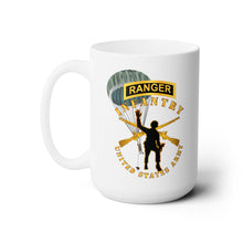 Load image into Gallery viewer, White Ceramic Mug 15oz - Army - Infantry - Follow Me - Ranger Tab - Paratrooper X 300
