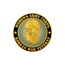 Load image into Gallery viewer, Kiss-Cut Vinyl Decals - Army - Women&#39;s Army Corps - Korean War Veteran
