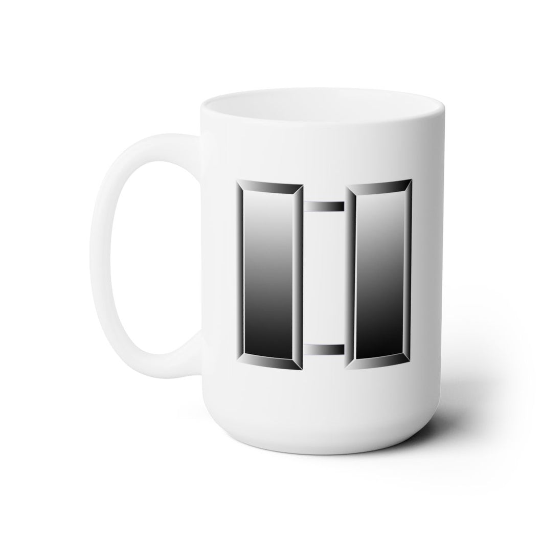 White Mug 15oz - Army - Captain X 300