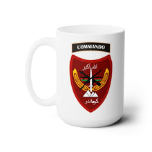 Load image into Gallery viewer, White Mug 15oz - Afghan - Afghanistan War- ANA Commando Brigade - SSI wo Txt
