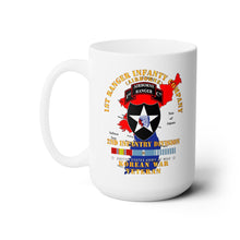 Load image into Gallery viewer, White Mug 15oz -  Army - 1st Ranger Inf Company - 2nd ID w Map w KOREA SVC X 300
