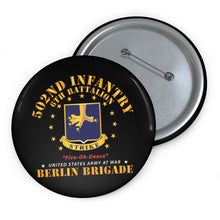 Load image into Gallery viewer, Custom Pin Buttons - 6th Battalion 502nd Infantry - Berlin Brigade X 300
