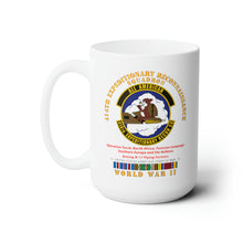 Load image into Gallery viewer, White Ceramic Mug 15oz - Army - 414th Expeditionary Reconnaissance Squadron - AAC w  WWII  EU SVC
