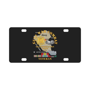 Army - Gulf War Combat Vet - Transportation Corps w CAB X 300 Classic License Plate