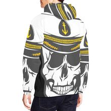 Load image into Gallery viewer, Men&#39;s All Over Print Hoodie (USA Size) (Model H13) - Sailor - Skull - Cap
