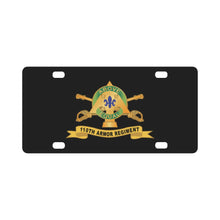 Load image into Gallery viewer, 110th Armor Regiment w Br - Ribbon X 300 Classic License Plate
