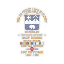 Load image into Gallery viewer, Kiss-Cut Stickers - 2nd Bn (M) 17th Infantry 7th ID - Camp Kaiser Korea - Unchon-Ni X 300
