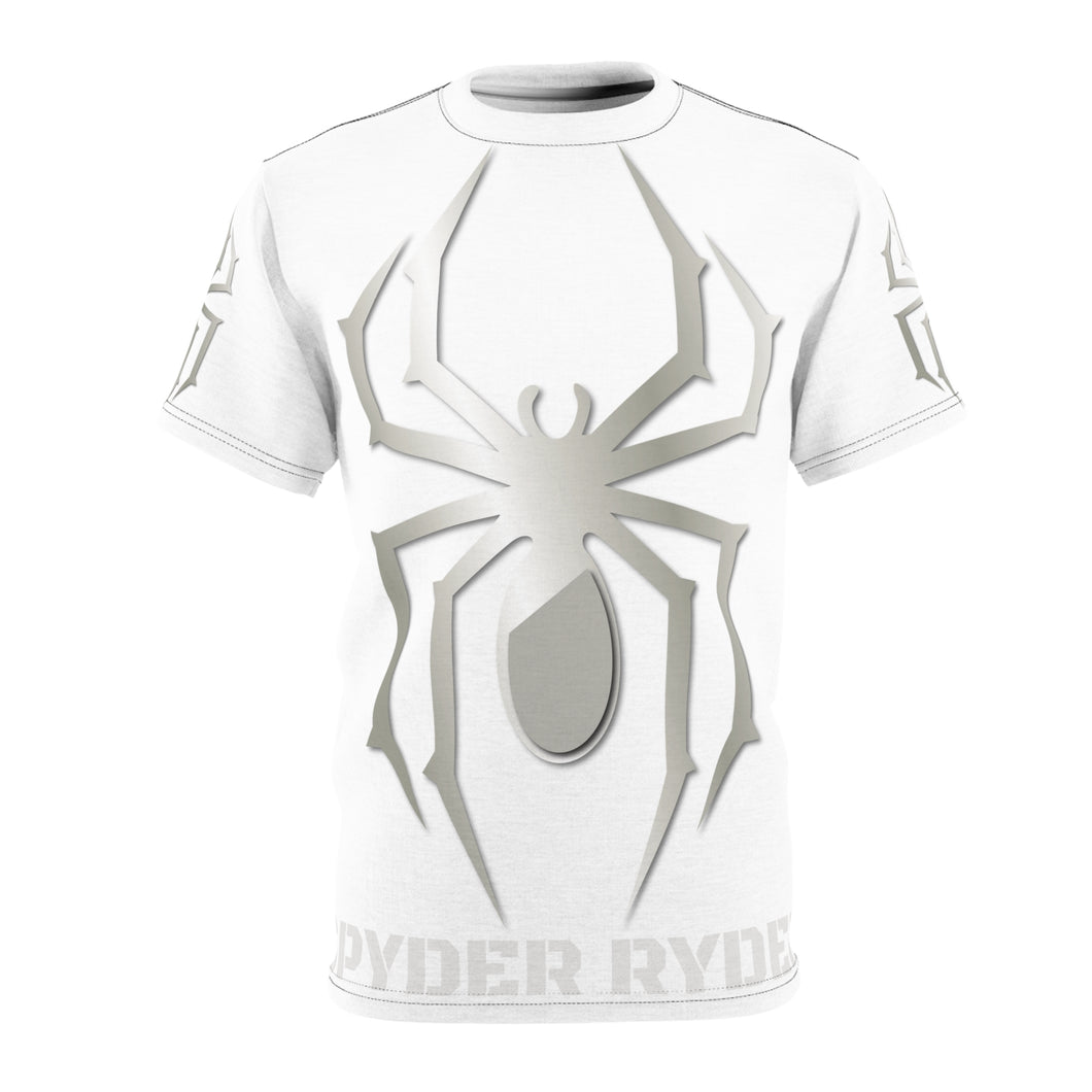 Unisex Cut & Sew Tee (AOP) - Spyder Ryder - Three Wheel Motion - White