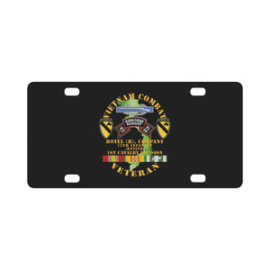 Vietnam Combat Vet - H Co 75th Infantry (Ranger) - 1st Cavalry Div SSI Classic License Plate