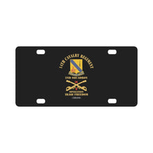 Load image into Gallery viewer, Army - 14th Cavalry Regiment w Cav Br - 2nd Squadron - Operation Iraqi Freedom - 2010 - Red Txt X 30 Classic License Plate
