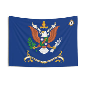 Indoor Wall Tapestries - 1st Battalion, 75th Infantry Regiment - "Sua Sponte" - Regimental Colors Tapestry