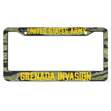 Load image into Gallery viewer, GRENADA INVASION - All Over Print License Plate Frame License Plate Frame Black
