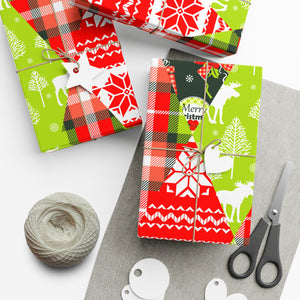 Gift Wrap Papers - Christmas and new year patchwork seamless